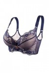 HANXIULIN Soutien-gorge grande taille pour femme - Sans coutures - Soutien-gorge en dentelle - Maintien sans armatures - Ferm