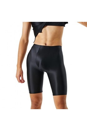 Lingerie Homme Sexy Hot Entrejambe sans Couture pour Hommes Brillant Soyeux Haute élastique Grande Taille sous-vêtements pour