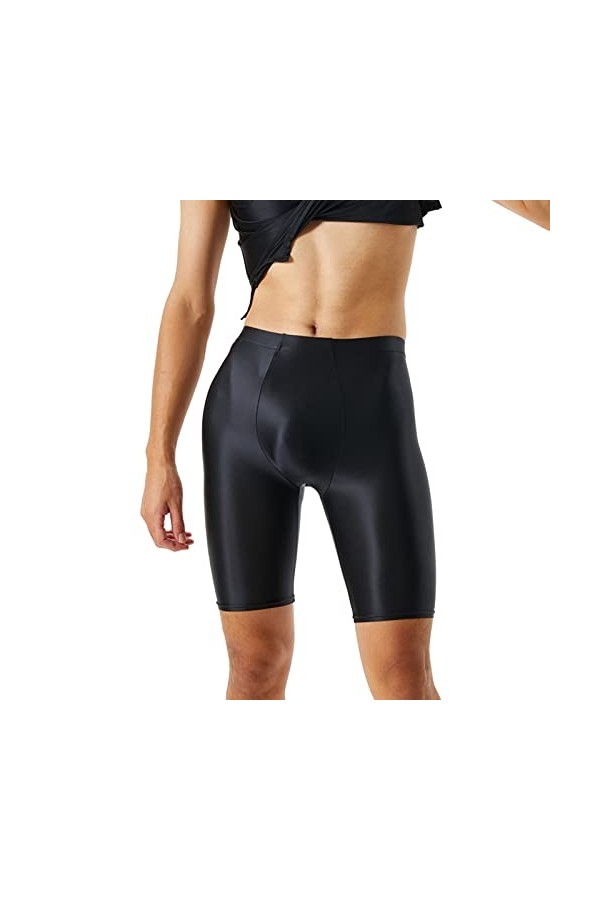 Lingerie Homme Sexy Hot Entrejambe sans Couture pour Hommes Brillant Soyeux Haute élastique Grande Taille sous-vêtements pour