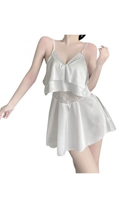 Lingerie Femme Sexy Ensemble Homme Sexy Hot y28.k Lingerie Sexy pour Femmes en Mousseline de Soie en Dentelle évider Sweet Ru