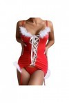 Générique Robe de Noël Femme Sexy Lingerie Coquine Combinaison Femme Sexy Lingerie Femme Classe Costumes Sexy Femme Tenu Sexy