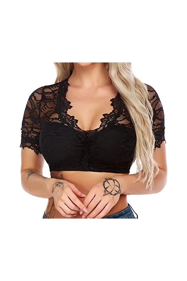 HERSIL Ensemble de lingerie pour femme - Taille haute - Nuisette sexy - Sexy - Sexy - Soutien-gorge en V profond - Bowknot Ba