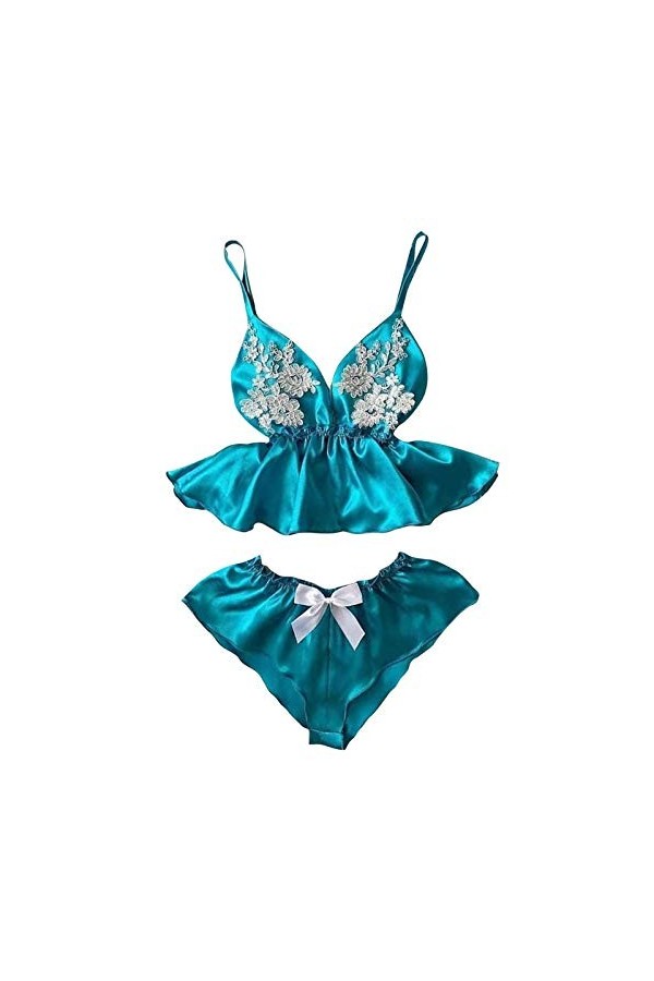 Femme Vêtements De Nuit Sexy Ensemble Soutien Gorge et String 2 Pièce sous-Vetements Erotique Lingerie Sexy Ensemble Dentelle