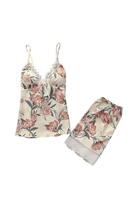 LDadgf Femmes Dentelle Sexy Sous-vêtements Dentelle Robe de Nuit Costume avec Sous-Vêtements Frontal Maillet Bikini, jaune, M