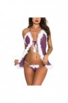 Noël Les Cadeaux danniversaire Ouverte Nightwear Coquine Hot Femme Lingerie Sexy Lace de Confort Push Up Sein Culottes Strin