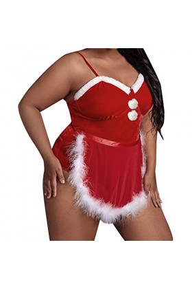 Générique Lingerie Erothique Sexy sous-Vêtement Red Tenue Sexy Femme Ronde Moulante Transparente Lingerie Pas Cher Dessous Se