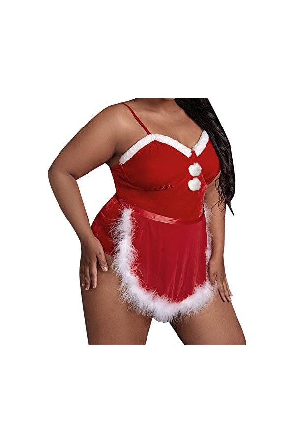 Générique Lingerie Erothique Sexy sous-Vêtement Red Tenue Sexy Femme Ronde Moulante Transparente Lingerie Pas Cher Dessous Se