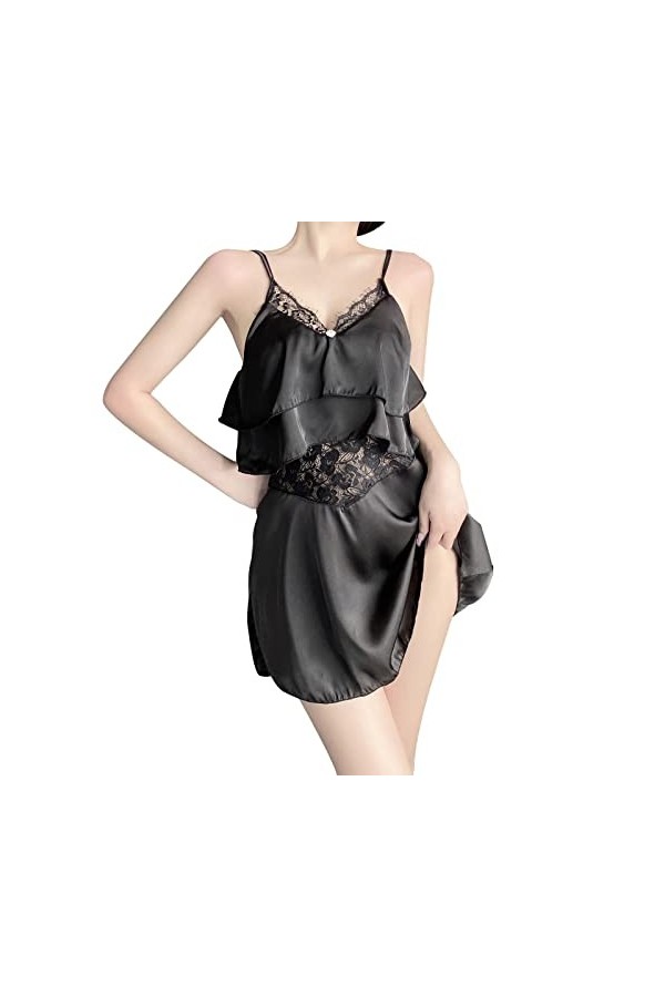 Lingerie Femme Sexy Ensemble Homme Sexy Hot y28.k Lingerie Sexy pour Femmes en Mousseline de Soie en Dentelle évider Sweet Ru