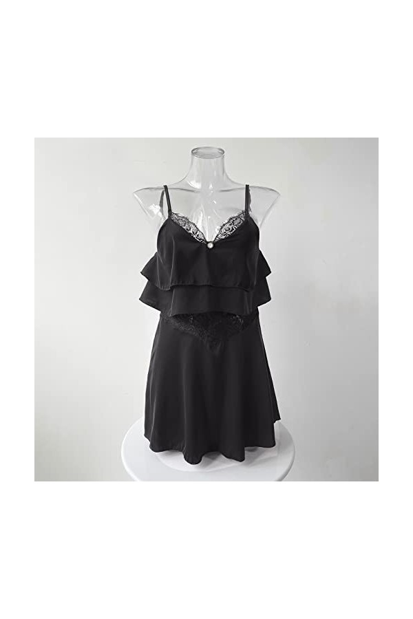 Lingerie Femme Sexy Ensemble Homme Sexy Hot y28.k Lingerie Sexy pour Femmes en Mousseline de Soie en Dentelle évider Sweet Ru