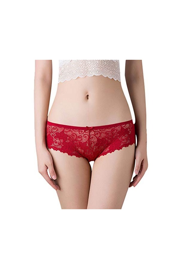 Culottes Femme Dentelle Panties Sexy String Chic sous-Vetements Ouvert Coquine Hot Confortable Lingerie Slips Erothique Taill