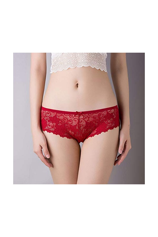 Culottes Femme Dentelle Panties Sexy String Chic sous-Vetements Ouvert Coquine Hot Confortable Lingerie Slips Erothique Taill
