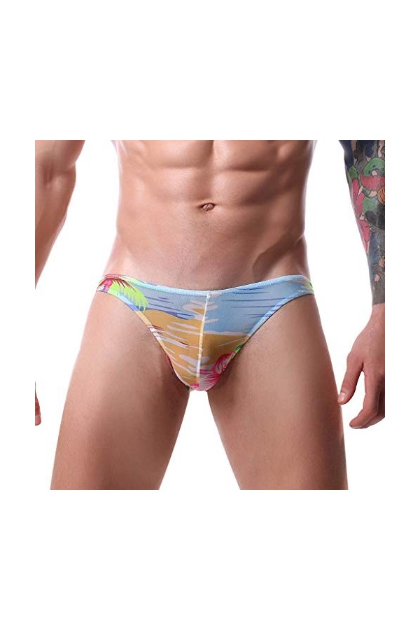 Générique String pour Homme Sexy Hot Ultra Doux Respirantes String Shorts pour Homme Stretch sous VêTements Sexy pour Homme L
