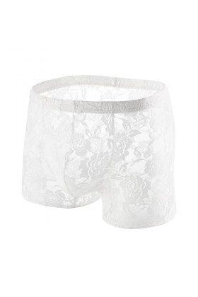 Générique String en Dentelle pour Hommes Culotte de Sexe Gilet Transparent Hommes T Pantalon Culotte Slips Gilet Déguisement 