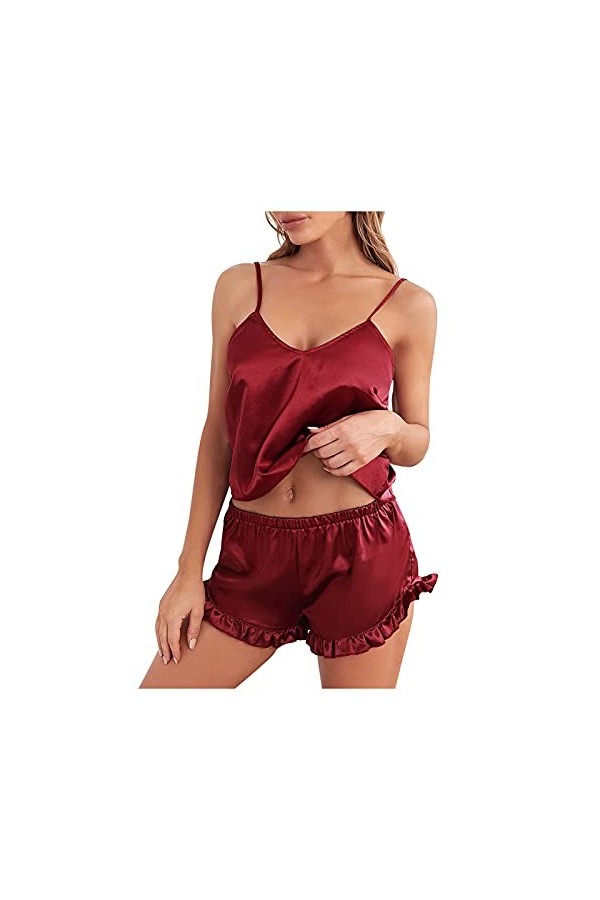 Pdakieyxnd sous-Vetements de Noël Feminins Sexy Ouverte Sensuelle Body Valentin Dentelle String Chaud Féminin Coquin Noir Hot
