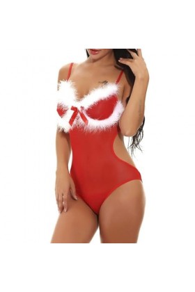 Pdakieyxnd sous-Vetements de Noël Feminins Sexy Dentelle Érotique String Noir Sensuelle Culotte Rouge Valentin Coquin Sexy Co