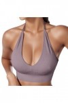 Briskorry Haut dos nu pour femme - Dos nu - Partie sexy, A1-violet., M