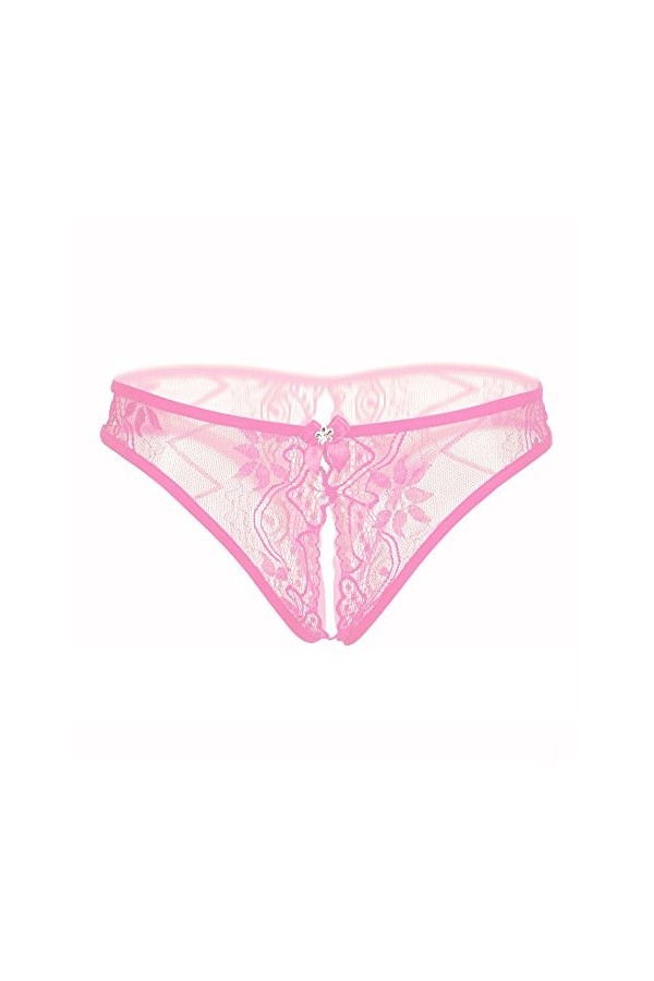 RUITOTP Femmes sous-vêtements Cordes Dentelles G Culottes Sexy lanières Transparentes Ensemble Lingerie Bandage