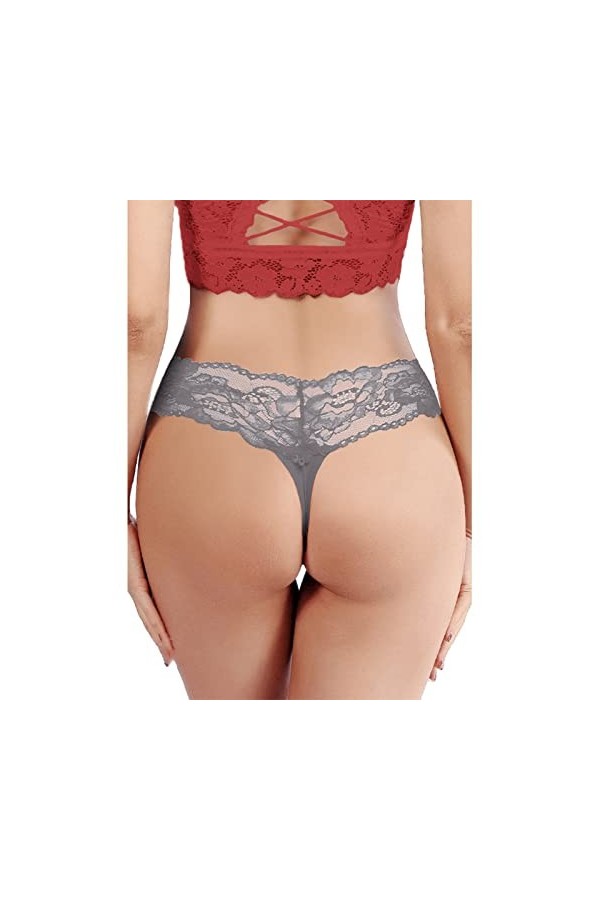 HELLORSOON Culotte Dentelle Femme,Sexy Coquin Ouvertures érotiques Style Romantique Culotte en Dentelle Culotte