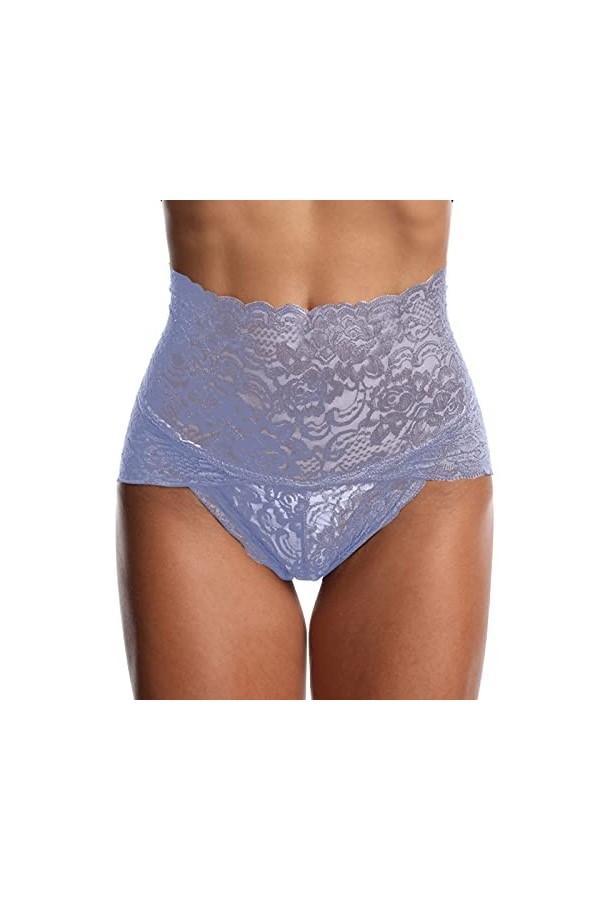 HELLORSOON String Dentelle Femme,Sexy Coquin Dentelle Florale en Dentelle Culotte en Dentelle Tanga pour Femme