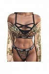 Zannycn Ensemble de lingerie sexy pour femme - Ensemble licol - Tenue sexuelle - Ensemble de sous-vêtements pour femme - Sout
