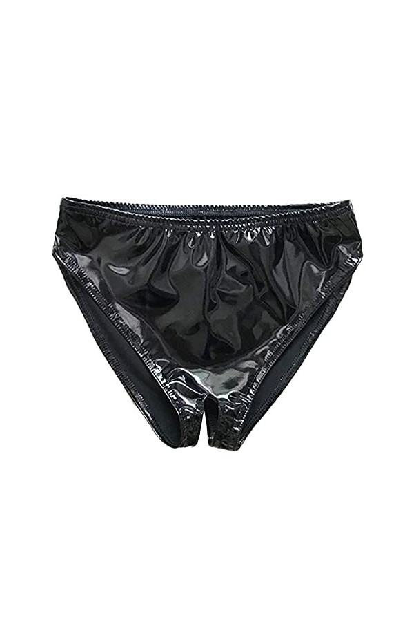 Zannycn Culotte en coton pour femme - Sans coutures - Culotte douce - Multicolore - Culotte confortable - Taille haute, Noir 