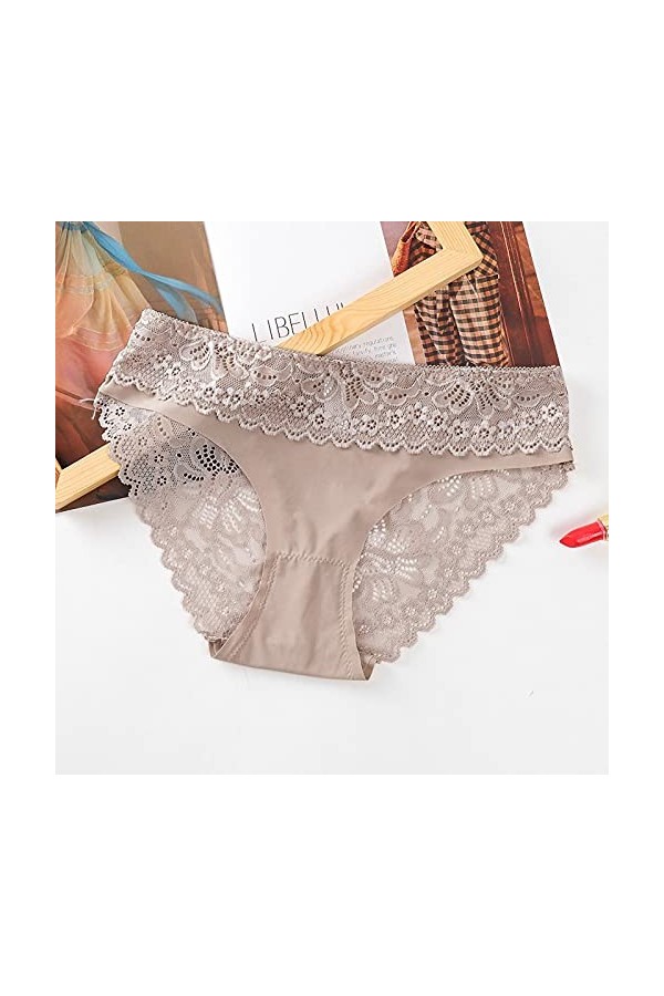 Panties Femme Sexy Culottes Ouvert sous-Vetements Chic String Dentelle Thong Lingerie Tangas Confortable Respirant Coquine Pa