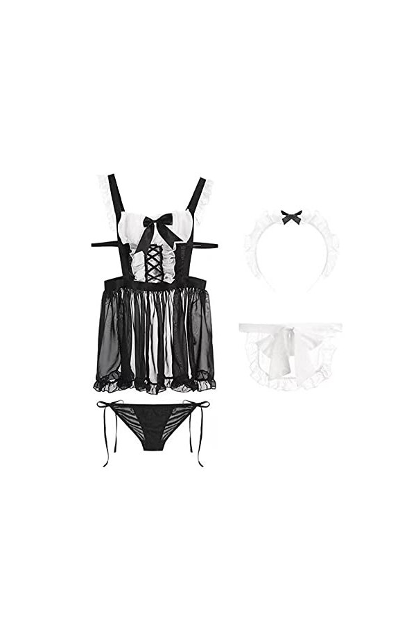 LDZYXY Costumes dos nu cosplay sexy lingerie tout - en - Un robe femme ensemble pyjama