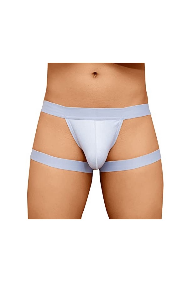 LOIJMK Sous-vêtements sexy en coton pour homme - Sexy et respirant, gris, XXXL