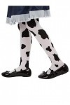 Smiffys Collant imprimé vache cowgirl 53126, pour fille, taille unique
