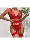Lingerie Femme Sexy Ensemble Homme Sexy Hot y*2*k Femmes Mode Impression Maille Lingerie Dentelle Lingerie Cinq pièces Ensemb