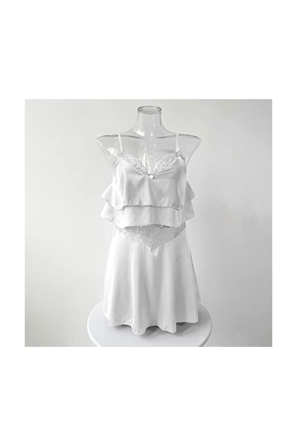 Lingerie Femme Sexy Ensemble Homme Sexy Hot y28.k Lingerie Sexy pour Femmes en Mousseline de Soie en Dentelle évider Sweet Ru