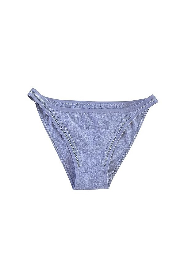 Culotte Femme Taille Haute Coton Wrap Hanche Confortable Respirant Girly Bikini Mince Ceinture Triangle Mémoires Menstruelle 