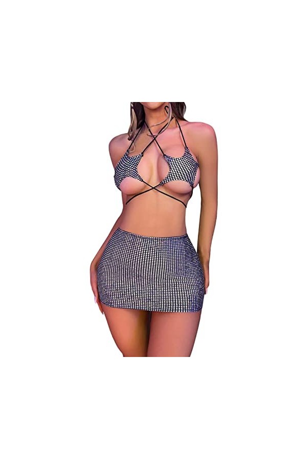 Lingerie Sexy Femme Coquine Hot Lingerie Femme Sexy Ensemble Hot ChaudeEnsemble Sexy de vêtements de Nuit pour Femme Fun Star