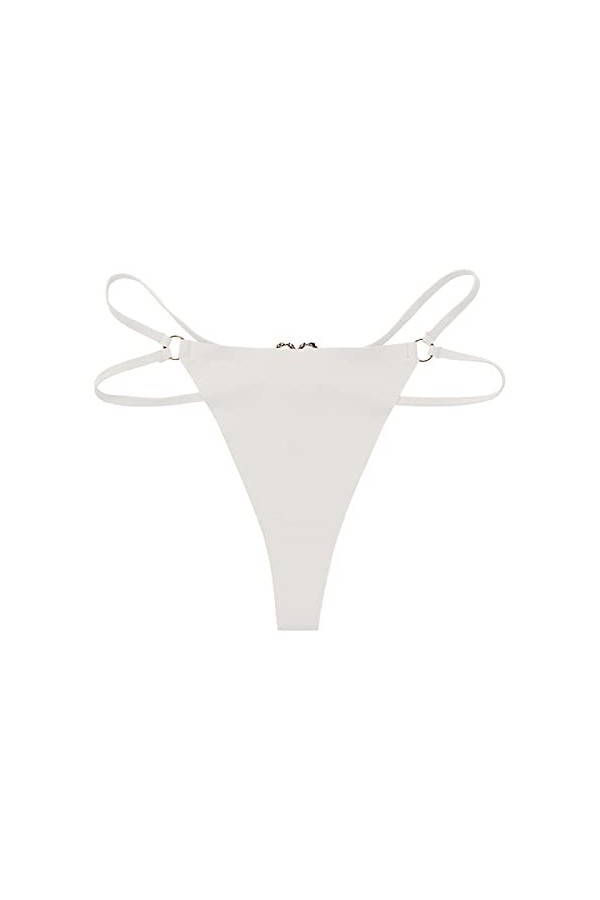 Culotte en dentelle sexy pour femme - Respirant - String - Taille moyenne - Sous-vêtements - Lingerie - String transparent - 