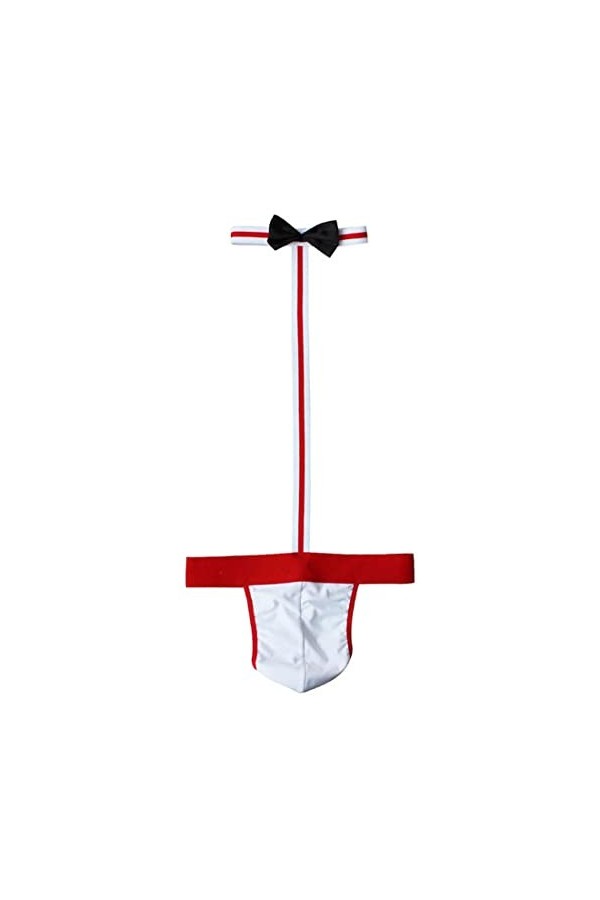Homme String Sexy Hot Mankini pour Hommes Rouge