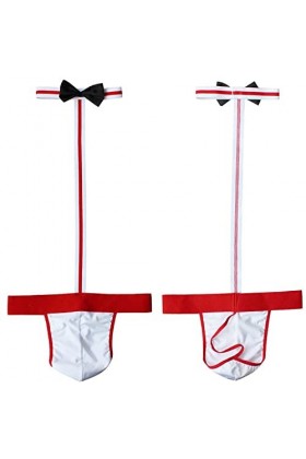 Homme String Sexy Hot Mankini pour Hommes Rouge