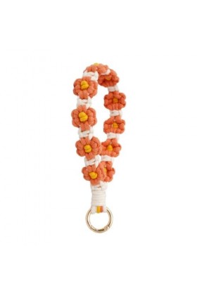 BANAN Joli bracelet porte-clés avec fleur colorée pour voiture, moto, pendentif, décoration, cadeau pour petite amie, porte-c