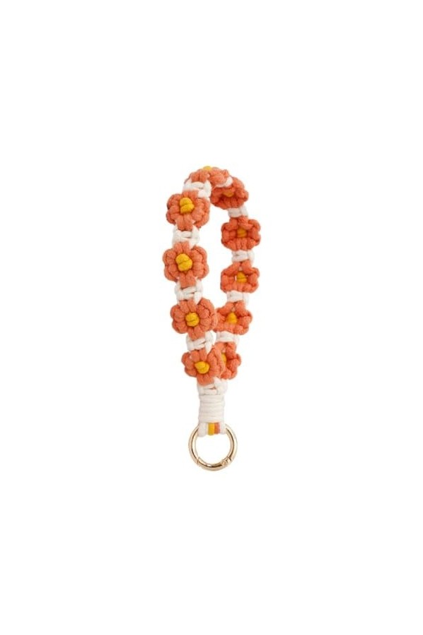 BANAN Joli bracelet porte-clés avec fleur colorée pour voiture, moto, pendentif, décoration, cadeau pour petite amie, porte-c