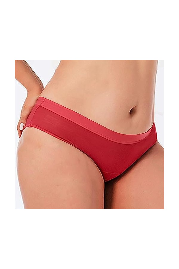 Sous-vêtements contrôle du ventre culotte gainante pour femme en coton doux ventre taille haute culotte hipster taille basse 