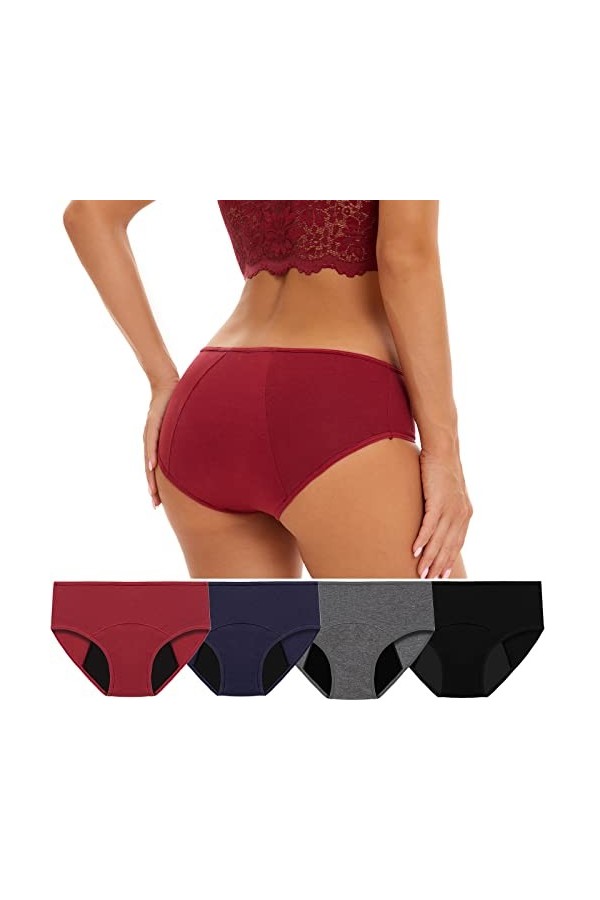 La Petite Culotte Femme Haute Tangas Culottes Dentelle Pur Coton sous-Vêtements Stretch Tangas Respirant Sexy Shorties Washab