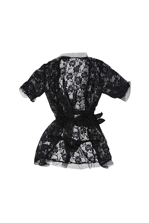liaddkv Sexy Dentelle Drôle Noir Européen et Américain Femme Crossplay Sexy, Noir , M