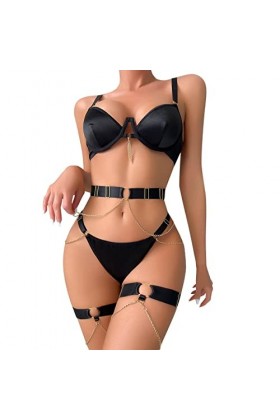 Générique Lingerie+Femme+Nuisette See Through Nuisette Sexy Hot Coquine Harnais Robe Sissy Érotique Chemise Harness Nuisette 
