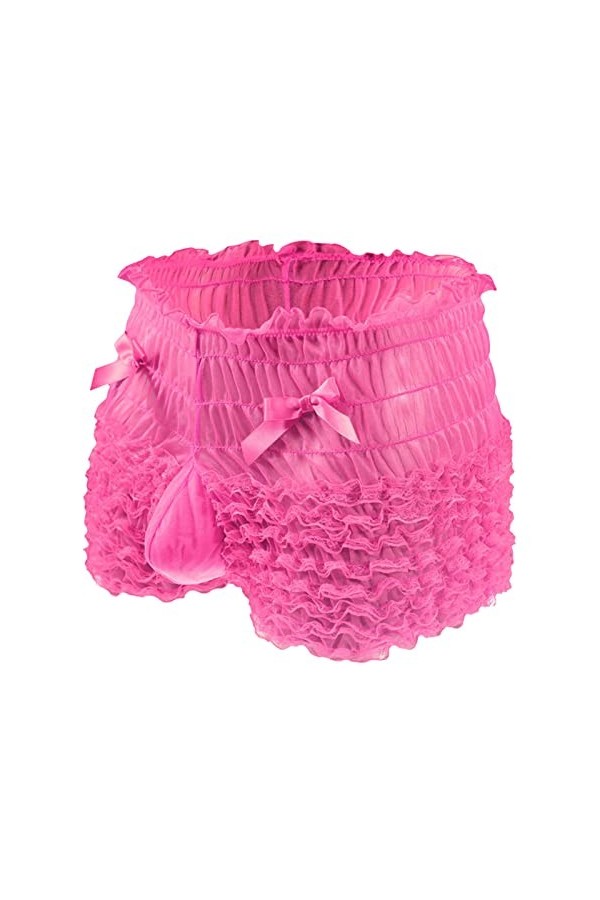 Générique String Homme Sexy Hot Dentelle Slips Boxer sous-vêtement Sexy en Dentelle glacée pour Homme Peignoir pour Hommes Gr