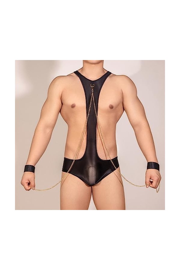 Lingerie Sexy Femme Grande Taille Brassière Collants de Lingerie Sexy pour Hommes Super élastique Onesie Lingerie Sexy Ouvert