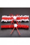 Ceinture Dames Pour Robe De Simple Style Soirée Décoration Fournitures De Mariage Nœud Papillon Dentelle Jarretière Ornements