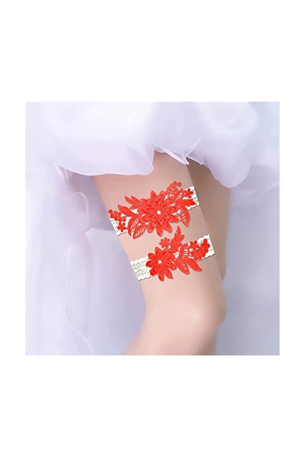 Jarretière De Mariage Pour Les Simple Style Mariées 2 Pièces Jarretière En Dentelle Pour Femmes Sous Vêtements De Mariage Acc