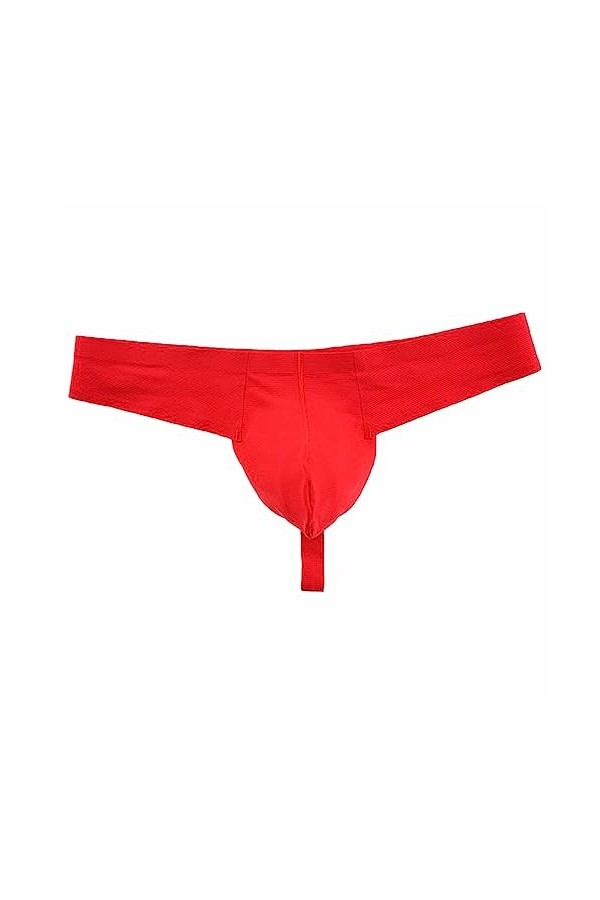 Yorggvel Sous-vêtements pour homme - Slip sexy - Sans couture - Slip solide - Rayures - Slip érotique - Respirant - Taille ba