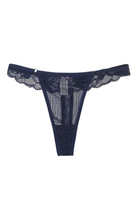 HELLORSOON String Ouvert Femme,Sexy Coquin Dentelle Florale Séduisant String en Dentelle Shorty pour Femme