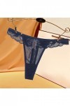 HELLORSOON String Ouvert Femme,Sexy Coquin Dentelle Florale Séduisant String en Dentelle Shorty pour Femme