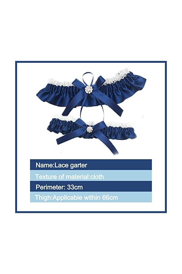 2 Pièces Jarretière de Mariage pour Mariées, Jarretière de Jambe de Dentelle de Mariée, Convient aux Mariées, Demoiselles dH